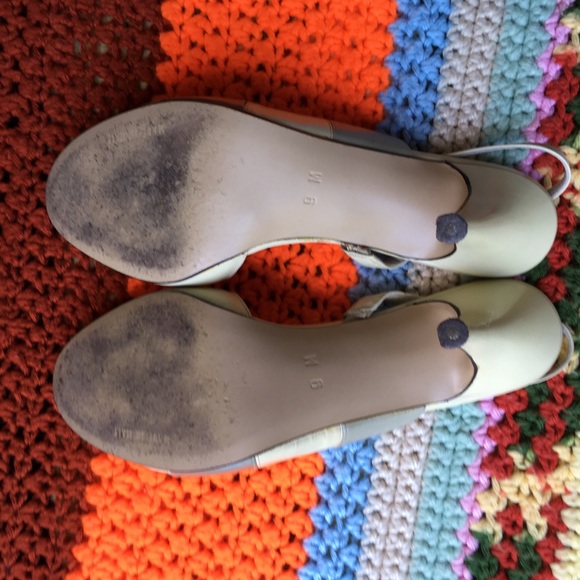 💖VTG designer Garolini open toe slingbacks💖9 - Picture 4 of 8